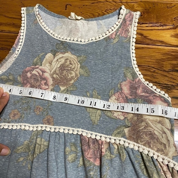 𝅺143 Story Beautiful Floral Tank Top C9 - Picture 6 of 6